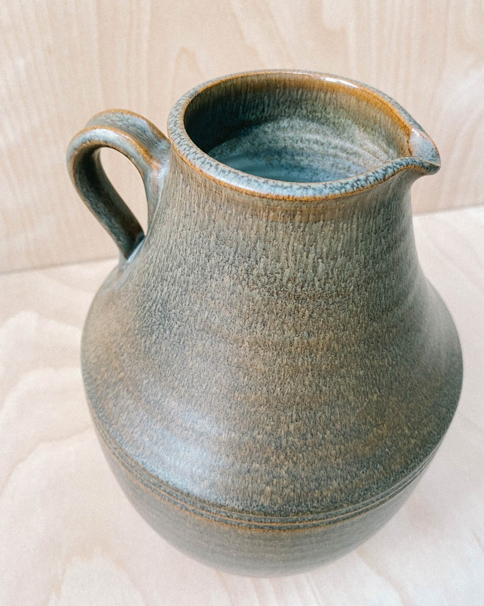 Brown Ceramic Pitcher