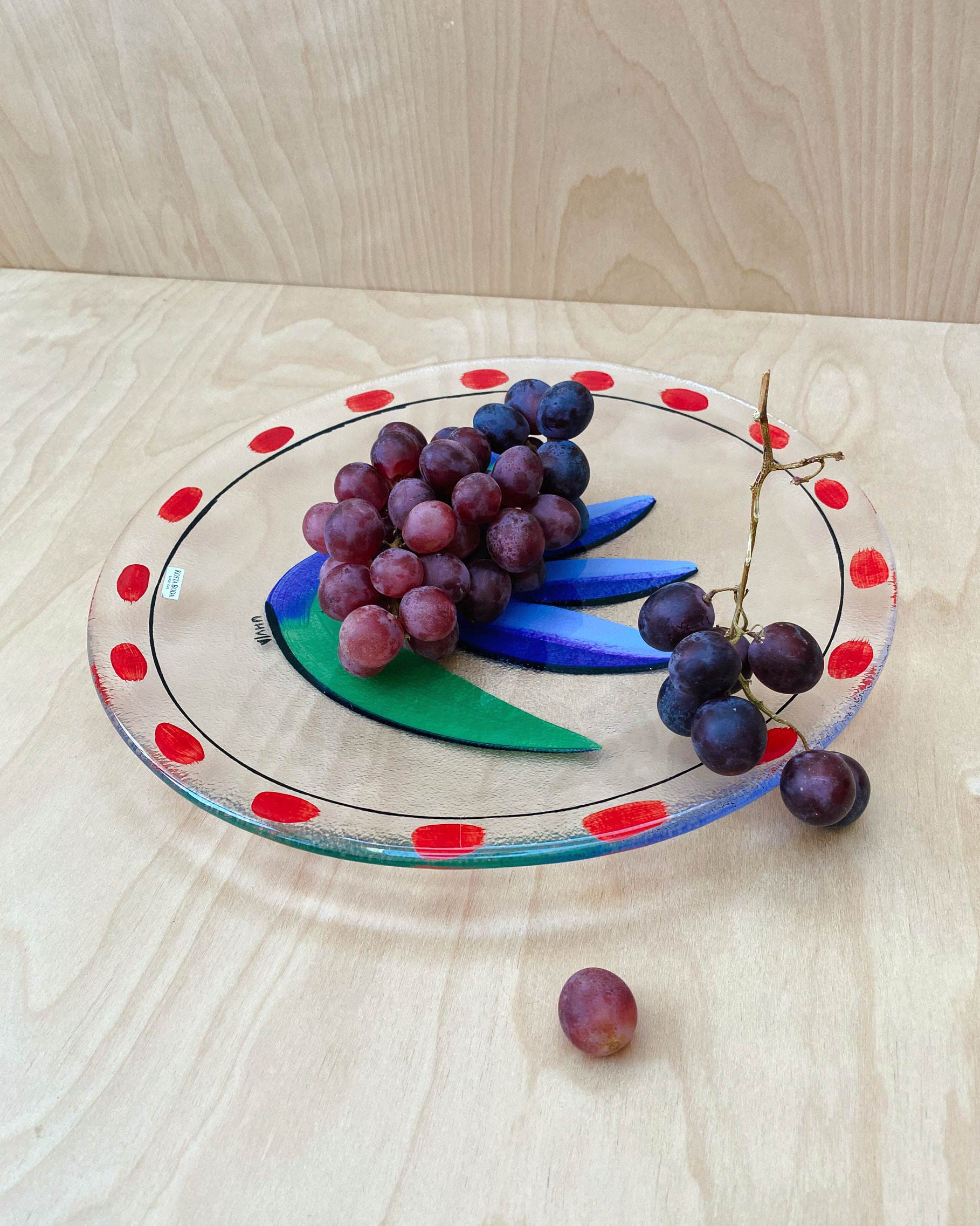 Ulrica Hydman Vallien Glass Plate – Samla