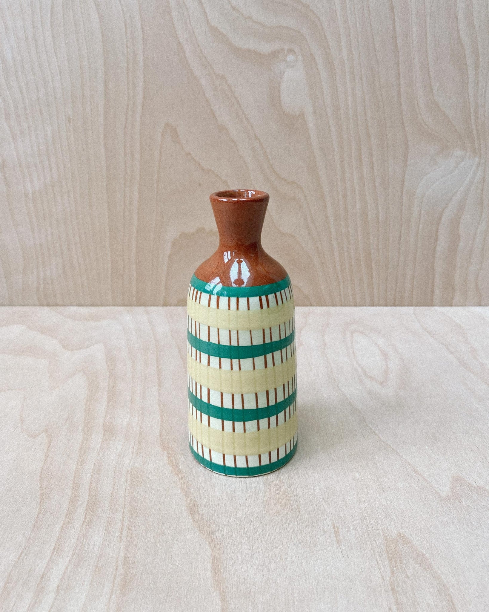 Small Upsala-Ekeby Striped Vase
