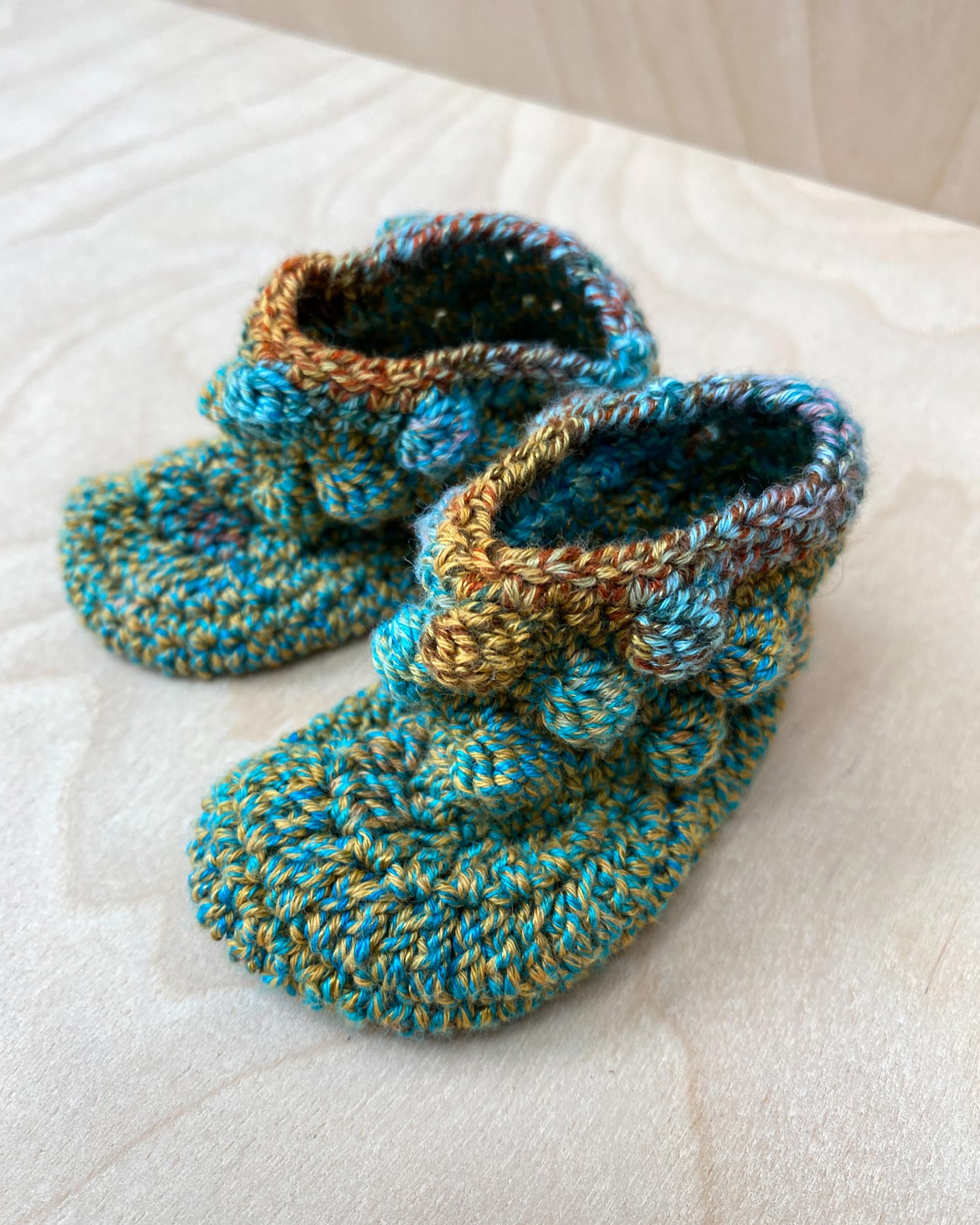 Crocheted Booties 0–3M
