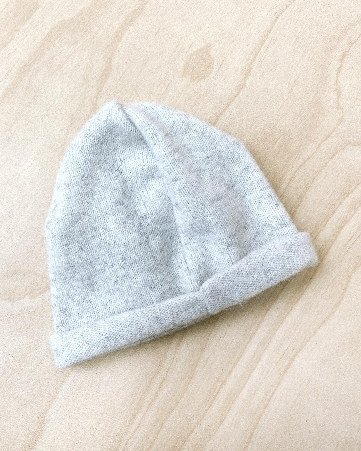 Grey Cashmere Hat 0–3M