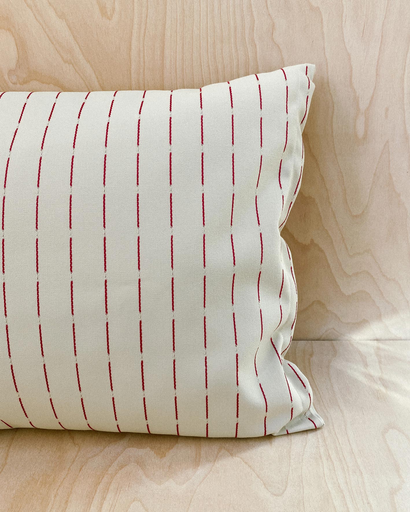 Red Stripe Cushion 16x24