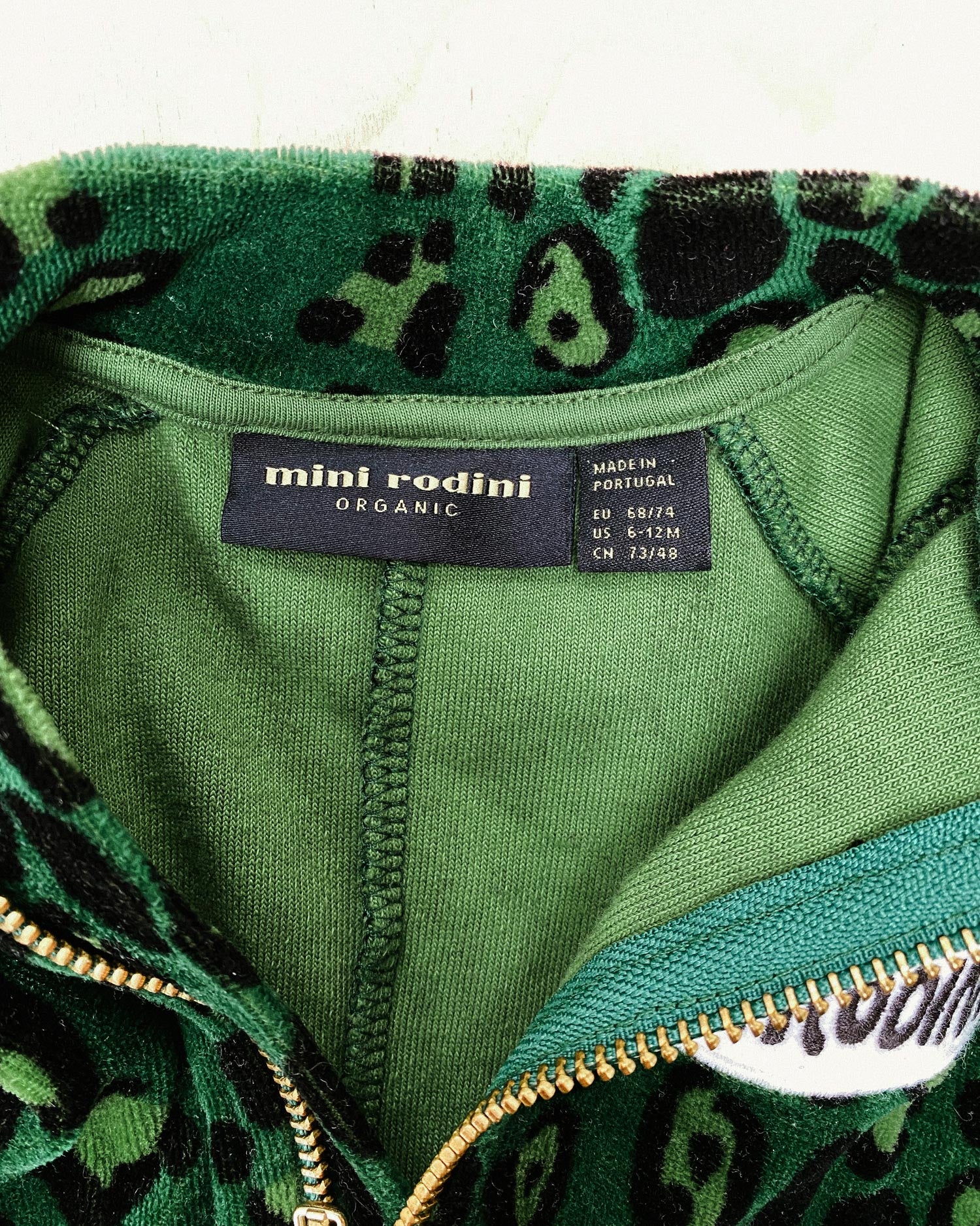 Green Leopard Bodysuit 6–12M