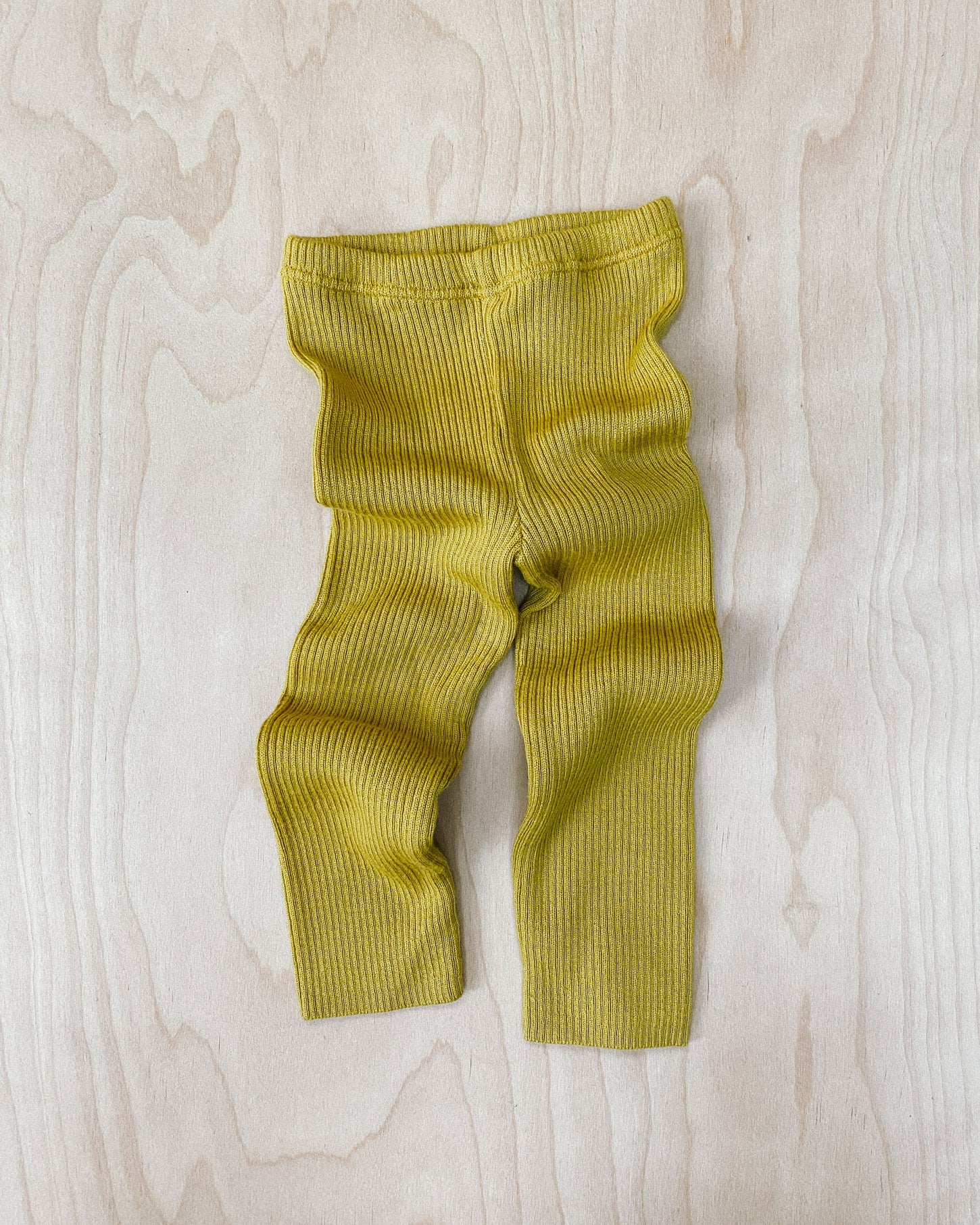 Mustard Wool Leggings 12–18M