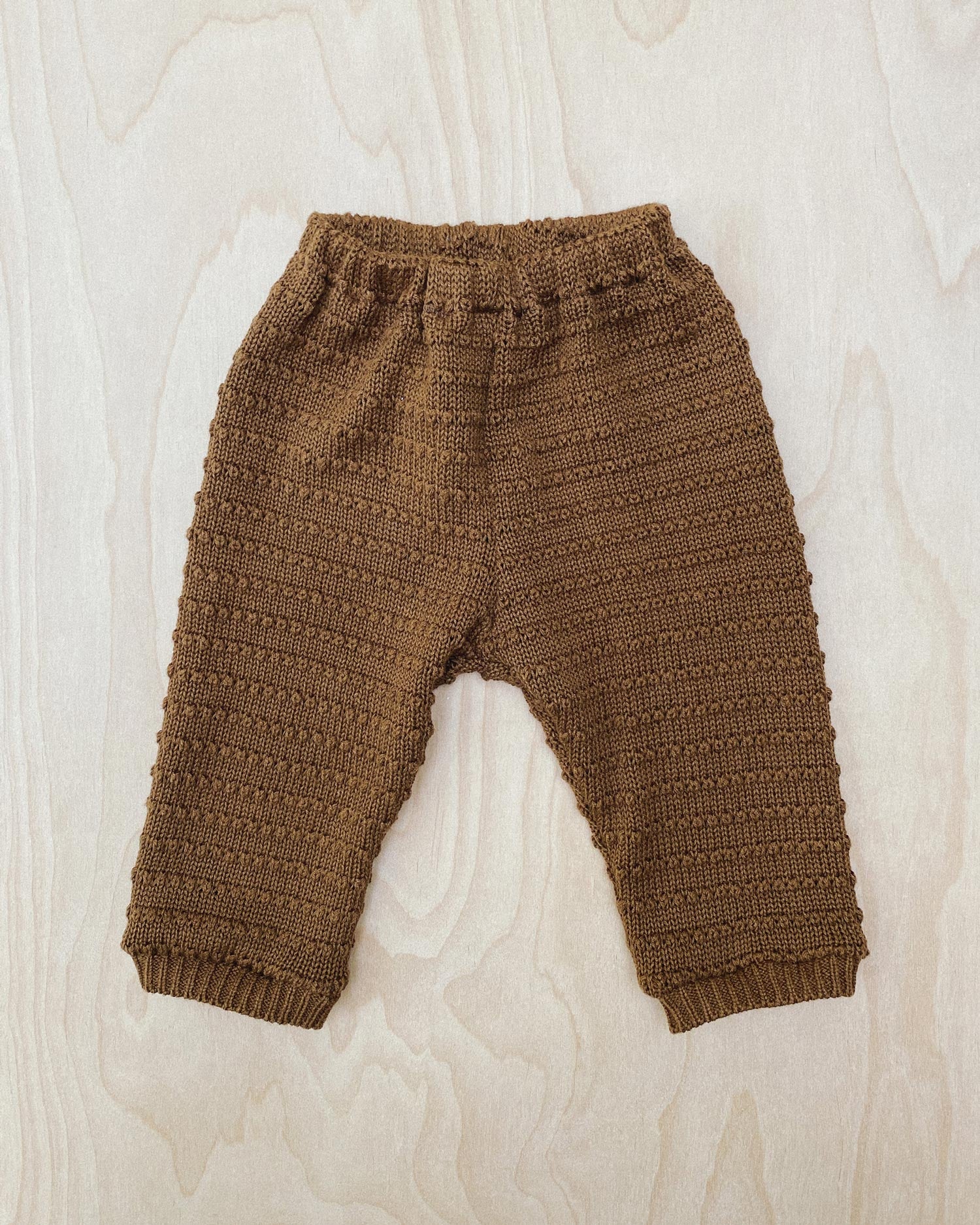 Brown Knit Pants 6–12M