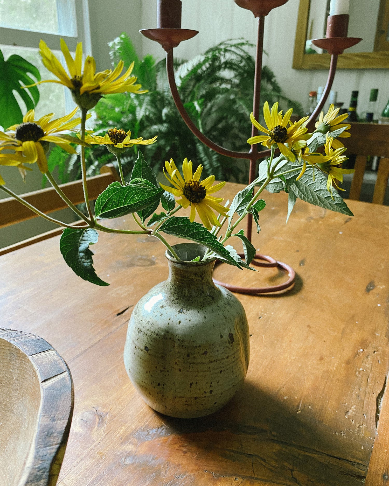 Grey Speckled Vase