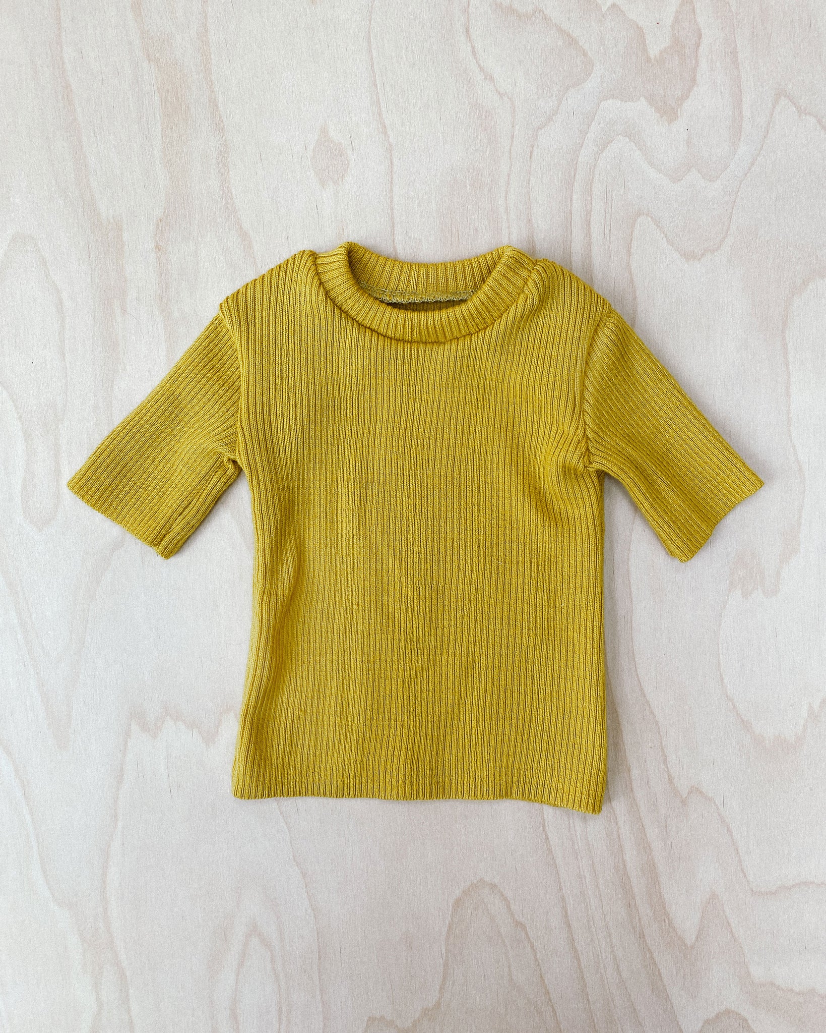 Mustard Wool Top 12–18M